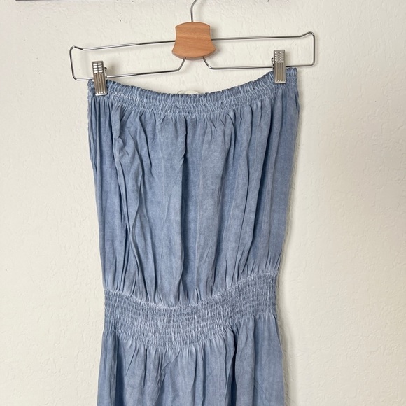 Storia Tie Dye Strapless Midi Dress - Picture 4 of 7